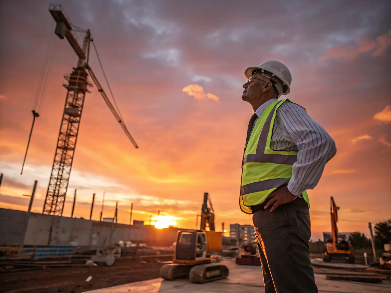 A photograph of a construction site where a Dynamic Studio project manager is overseeing the construction of a backyard suite, ensuring quality and adherence to the project timeline.